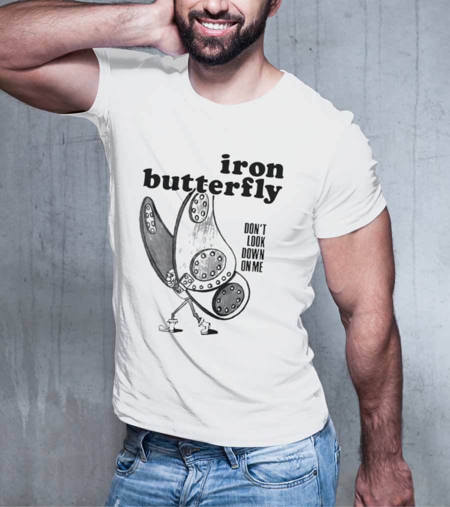 Iron Butterfly Don't Look Down On Me Walking Figure T-Shirt