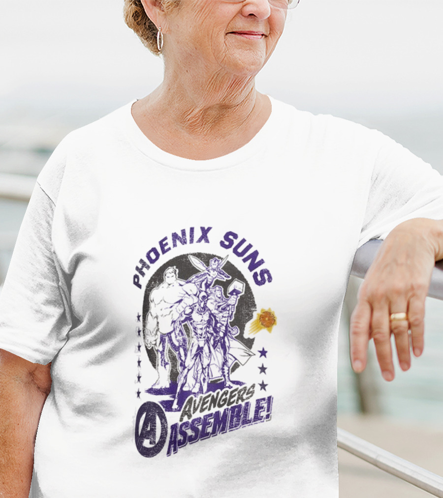 Phoenix Suns Avengers Assemble Marvel Collaboration Youth NBA T-Shirt