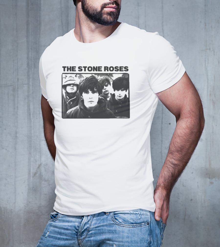 THE STONE ROSES Band Photo Members Iconic T-Shirt