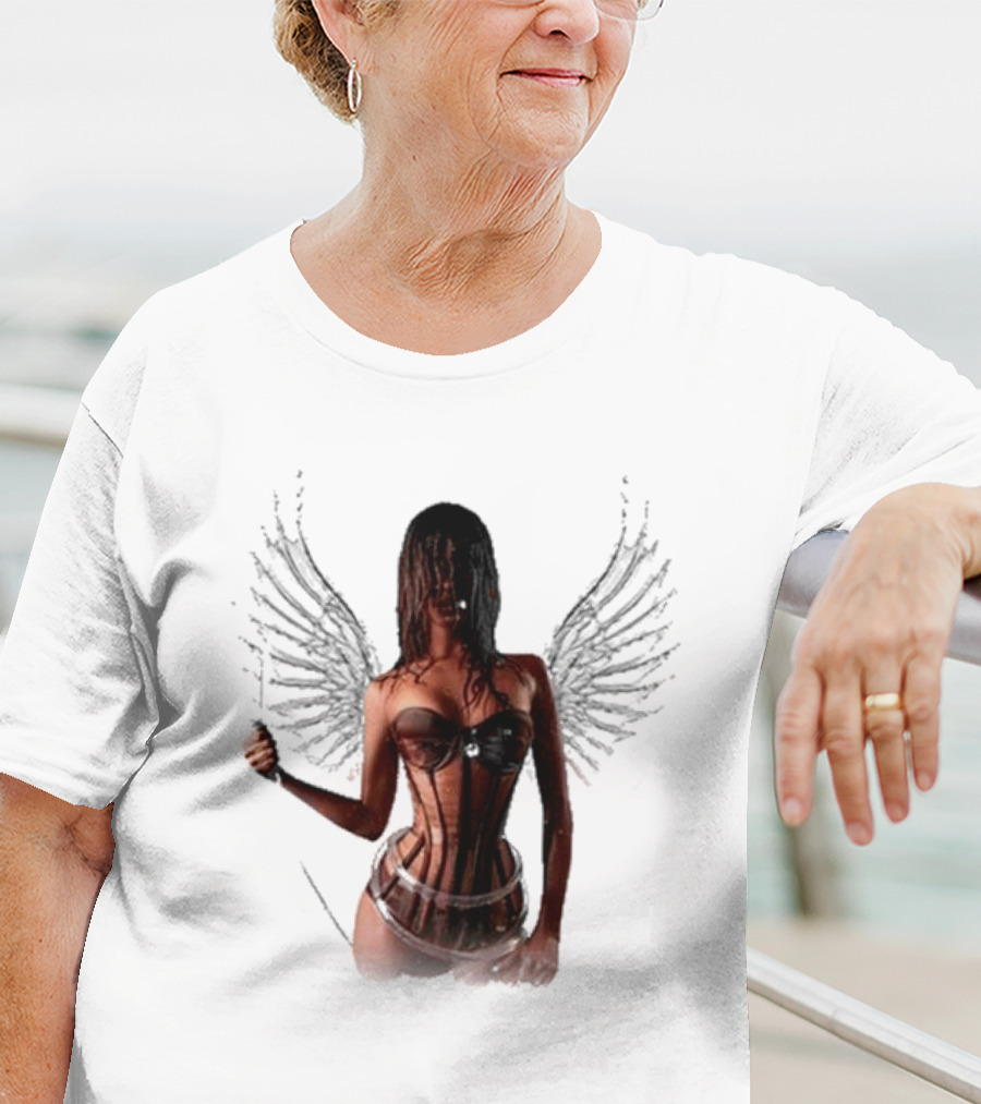 Tyla X Victoria's Secret Angel Wings Corset Fashion T-Shirt