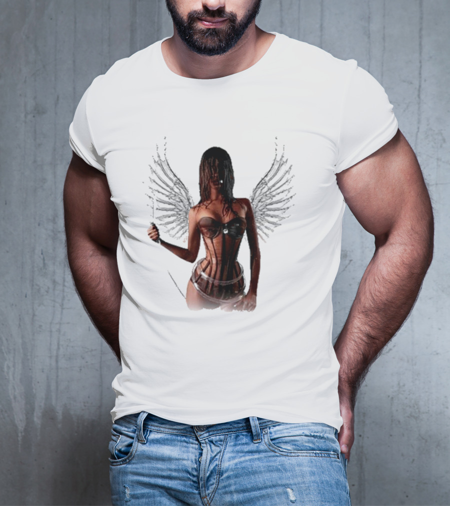 Tyla X Victoria's Secret Angel Wings Corset Fashion T-Shirt