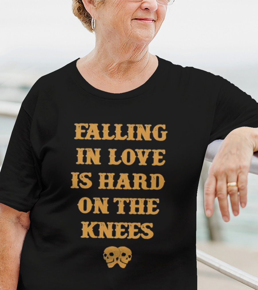 Falling In Love Is Hard On The Knees Aerosmith Skulls T-Shirt