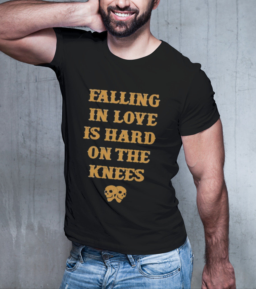 Falling In Love Is Hard On The Knees Aerosmith Skulls T-Shirt