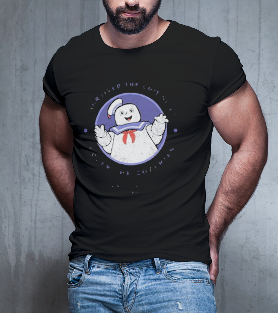 I Survived The Coming Of Gozer The Gozerian Ghostbusters Stay Puft Marshmallow Man T-Shirt
