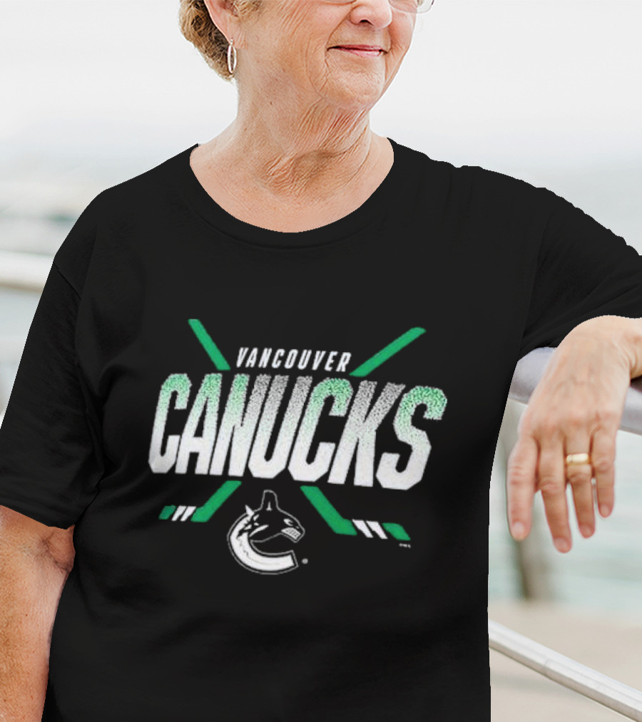 Vancouver Canucks Team Covert Hockey Sticks T-Shirt
