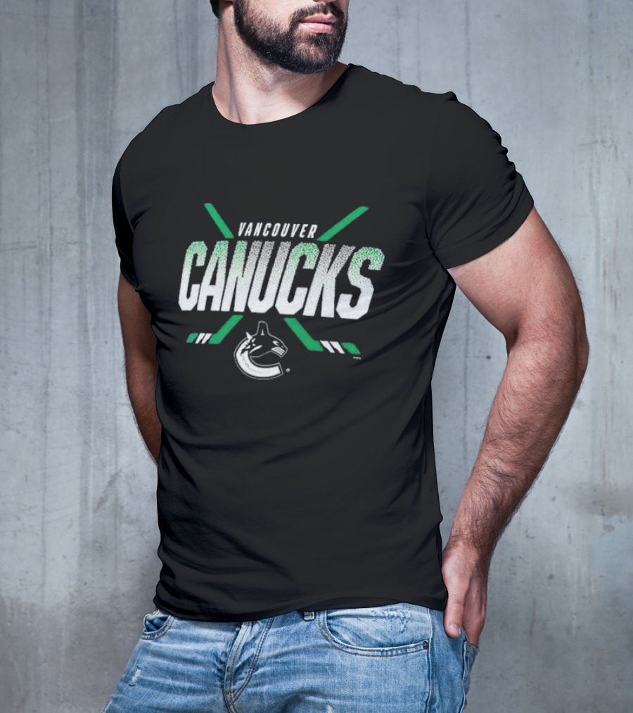 Vancouver Canucks Team Covert Hockey Sticks T-Shirt