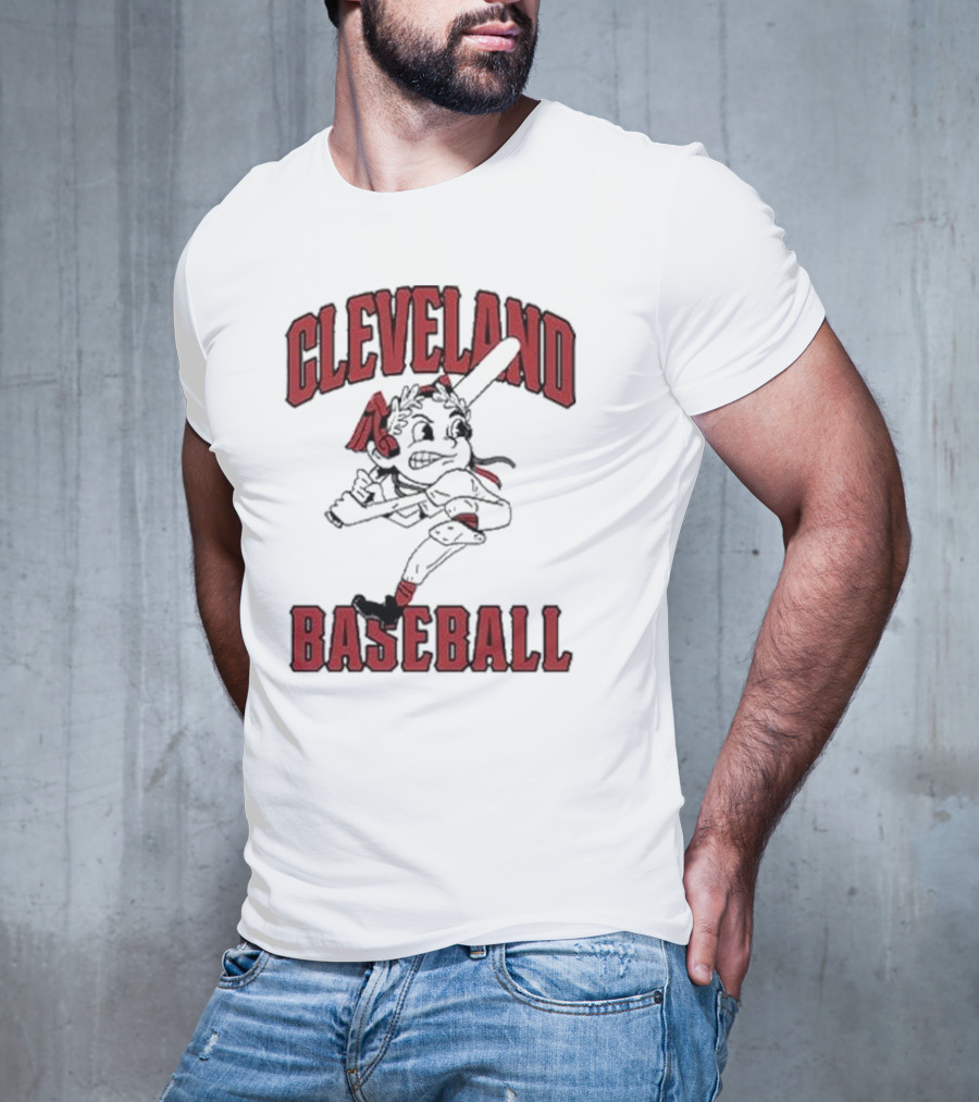 Cleveland Baseball Retro Chief Wahoo Character T-Shirt