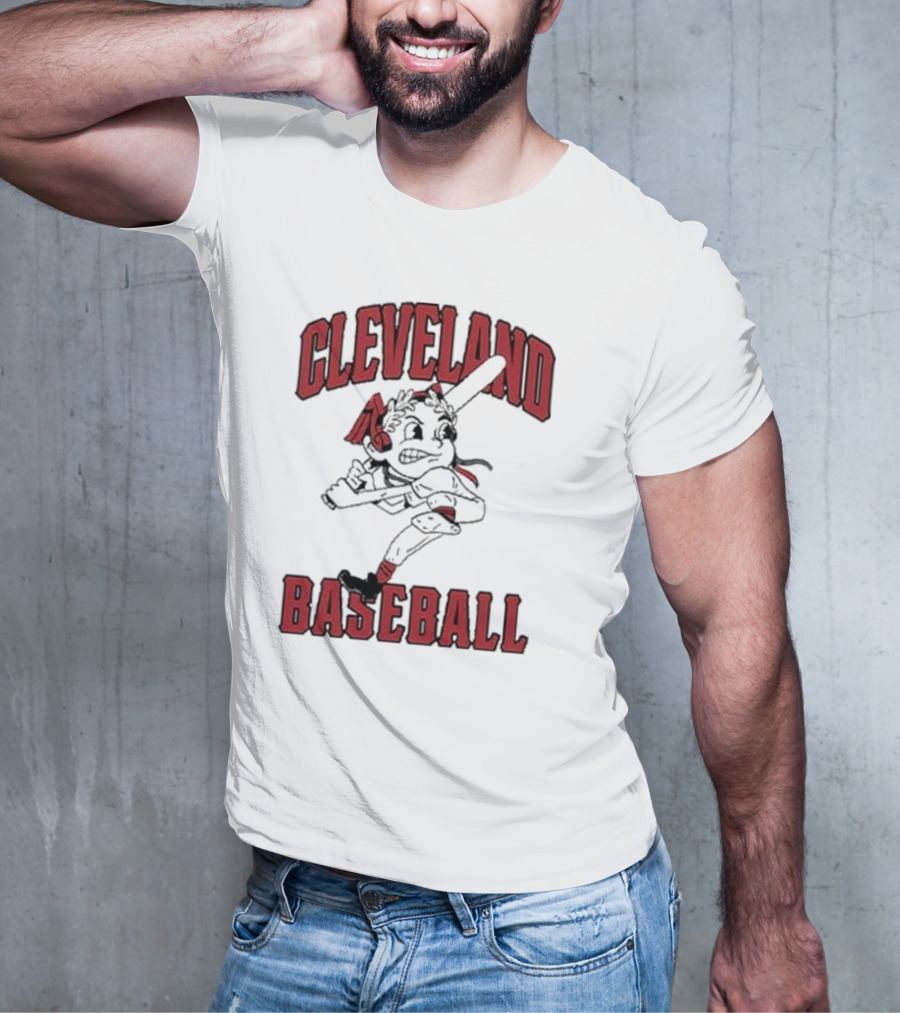 Cleveland Baseball Retro Chief Wahoo Character T-Shirt