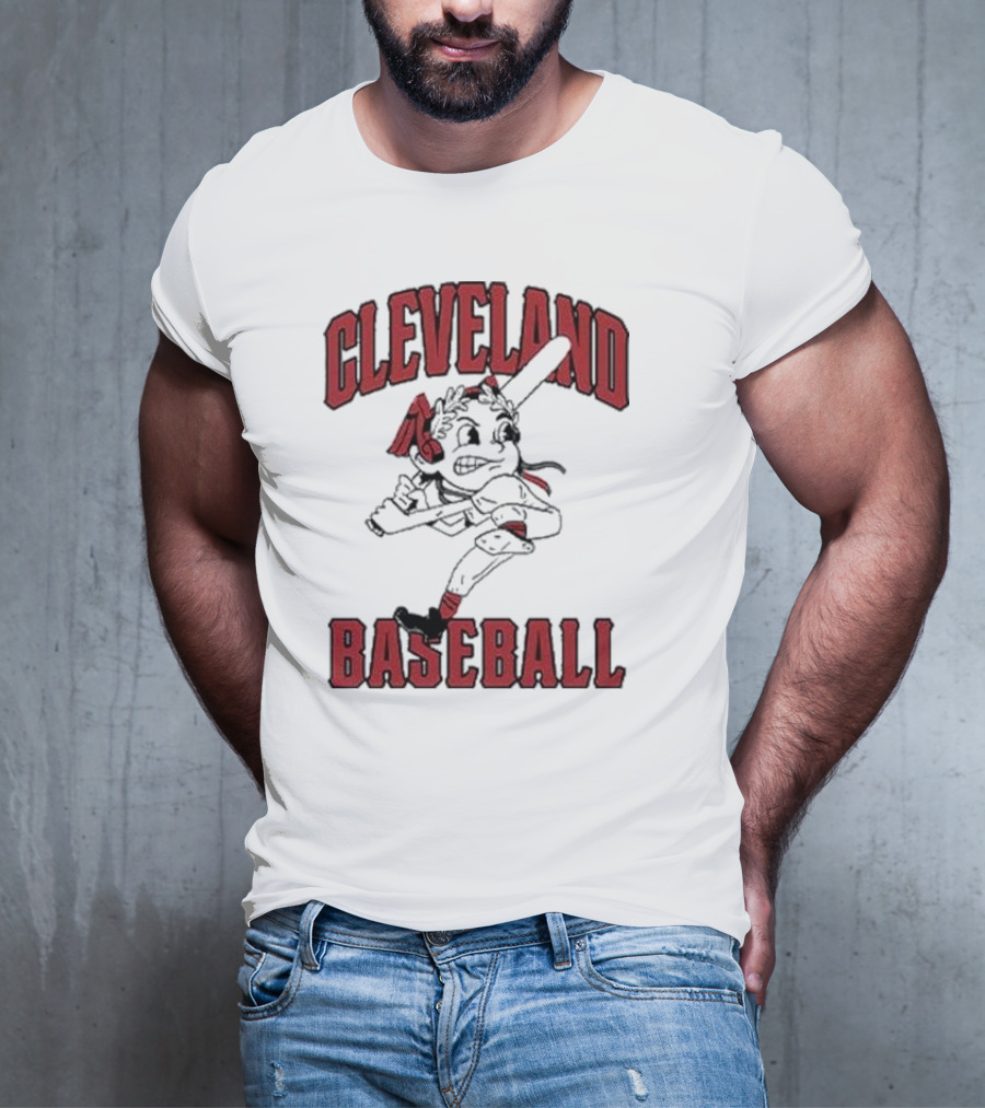 Cleveland Baseball Retro Chief Wahoo Character T-Shirt