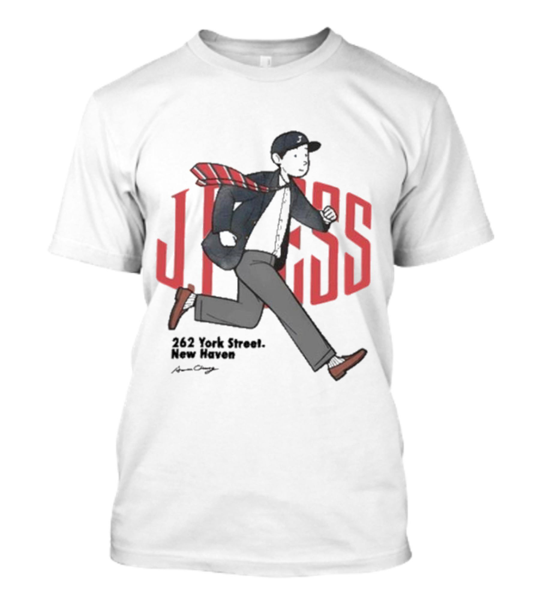 J.Press Boy's 262 York Street New Haven Running Figure T-Shirt