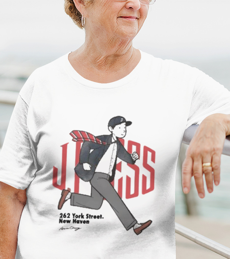 J.Press Boy's 262 York Street New Haven Running Figure T-Shirt