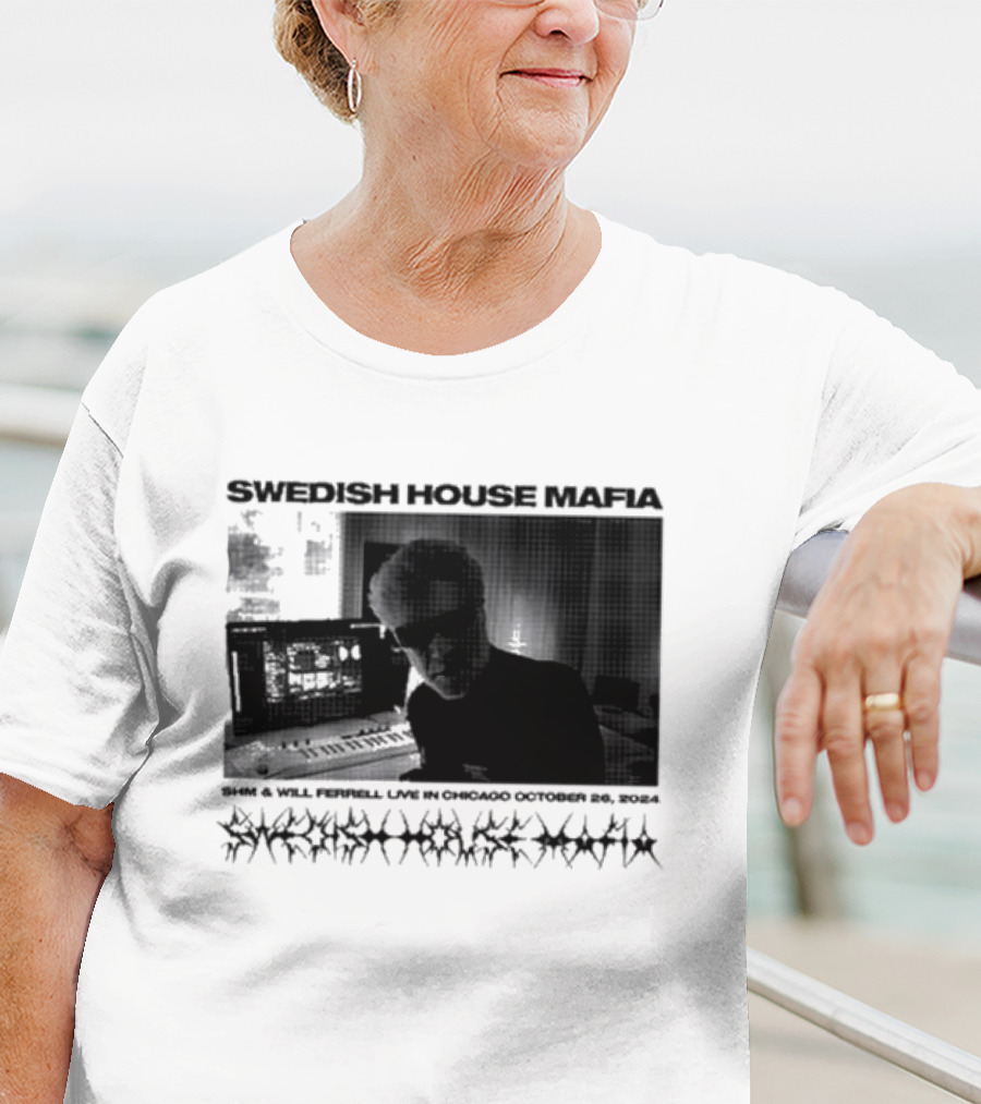SWEDISH HOUSE MAFIA SHM And WILL FERRELL LIVE IN CHICAGO OCTOBER 26 T-Shirt