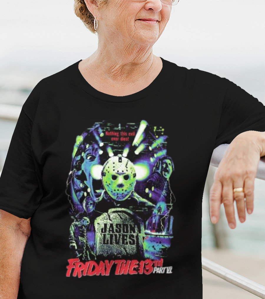 Friday The 13th Part VI Jason Lives Retro Horror T-Shirt