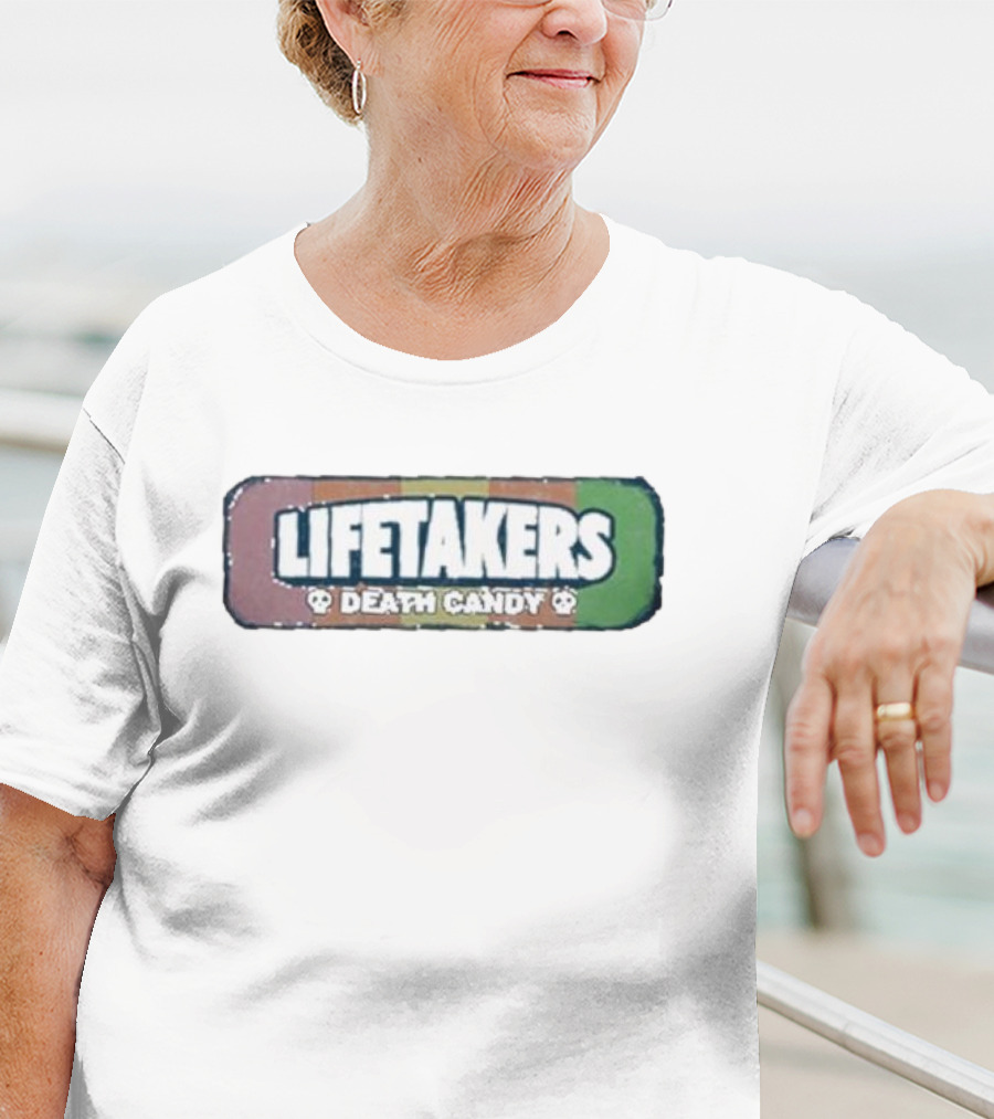 Lifetakers Death Candy Skull Retro Block T-Shirt