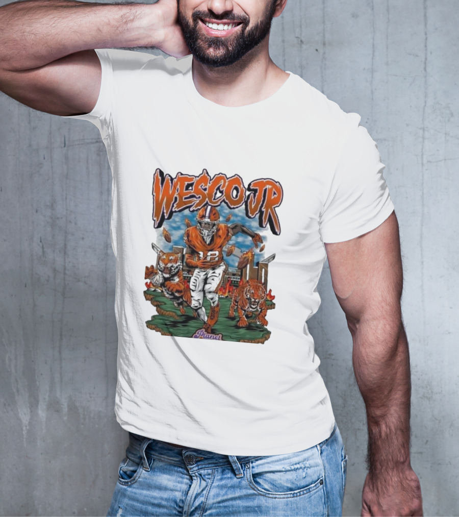 Planet Euphoria Wesco Jr. Football Tigers Stadium Scene T-Shirt