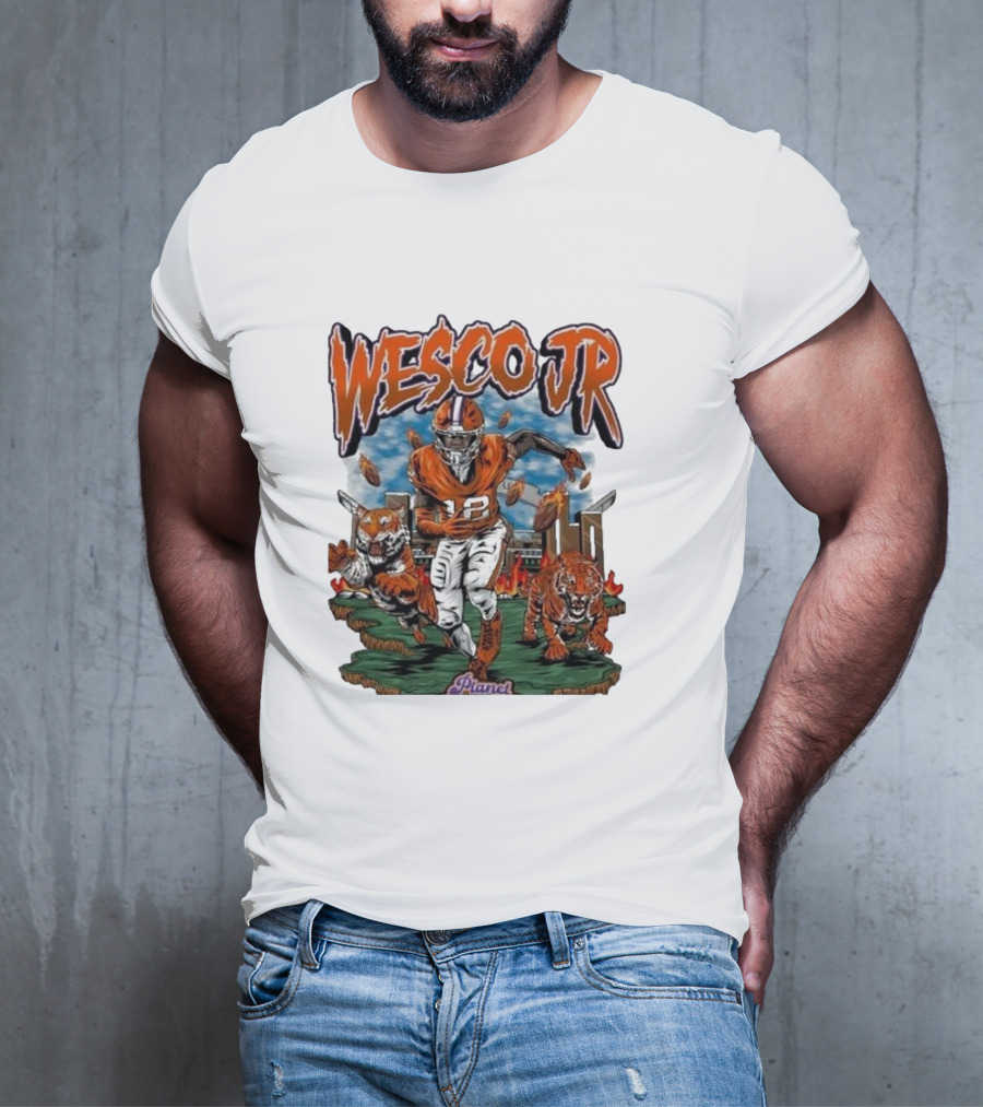 Planet Euphoria Wesco Jr. Football Tigers Stadium Scene T-Shirt
