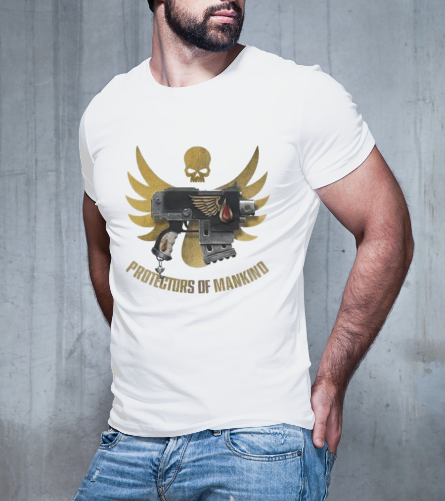 Protectors Of Mankind Blood Angels Warhammer Iconic Emblem T-Shirt