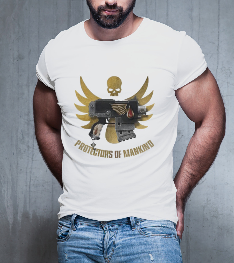 Protectors Of Mankind Blood Angels Warhammer Iconic Emblem T-Shirt