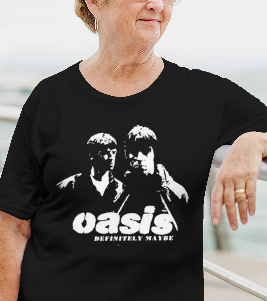 Oasis Definitely Maybe Photo Stencil T-Shirt