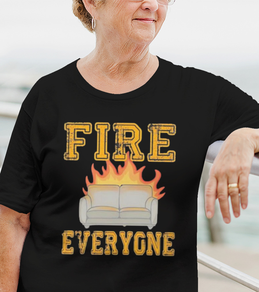 Fire Everyone Couch On Flames T-Shirt