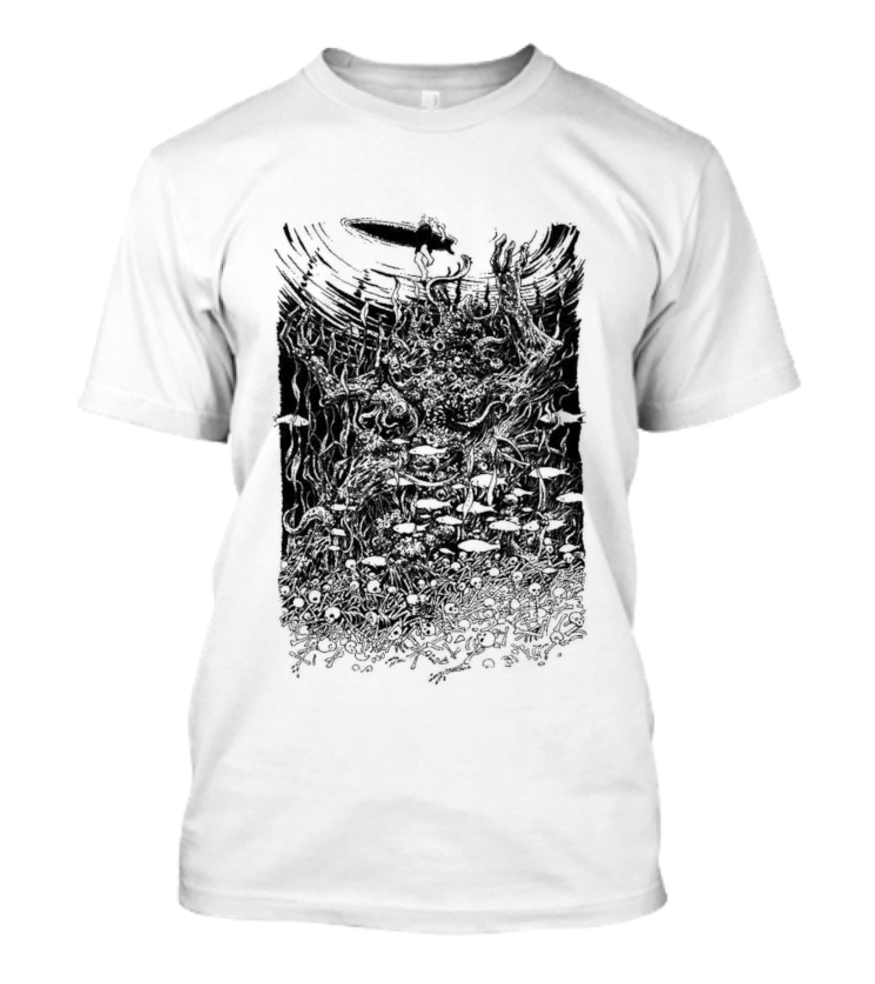 Under The Surface Yue Feng Subterranean World With Mushrooms And Roots T-Shirt