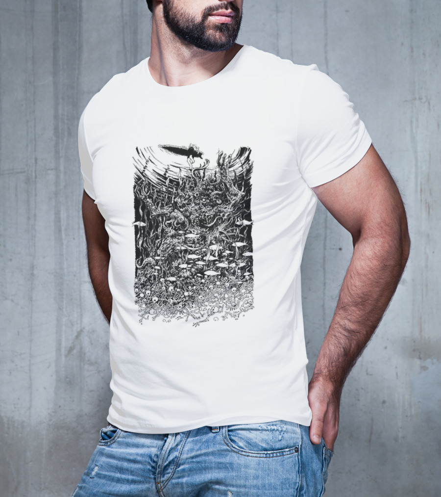 Under The Surface Yue Feng Subterranean World With Mushrooms And Roots T-Shirt