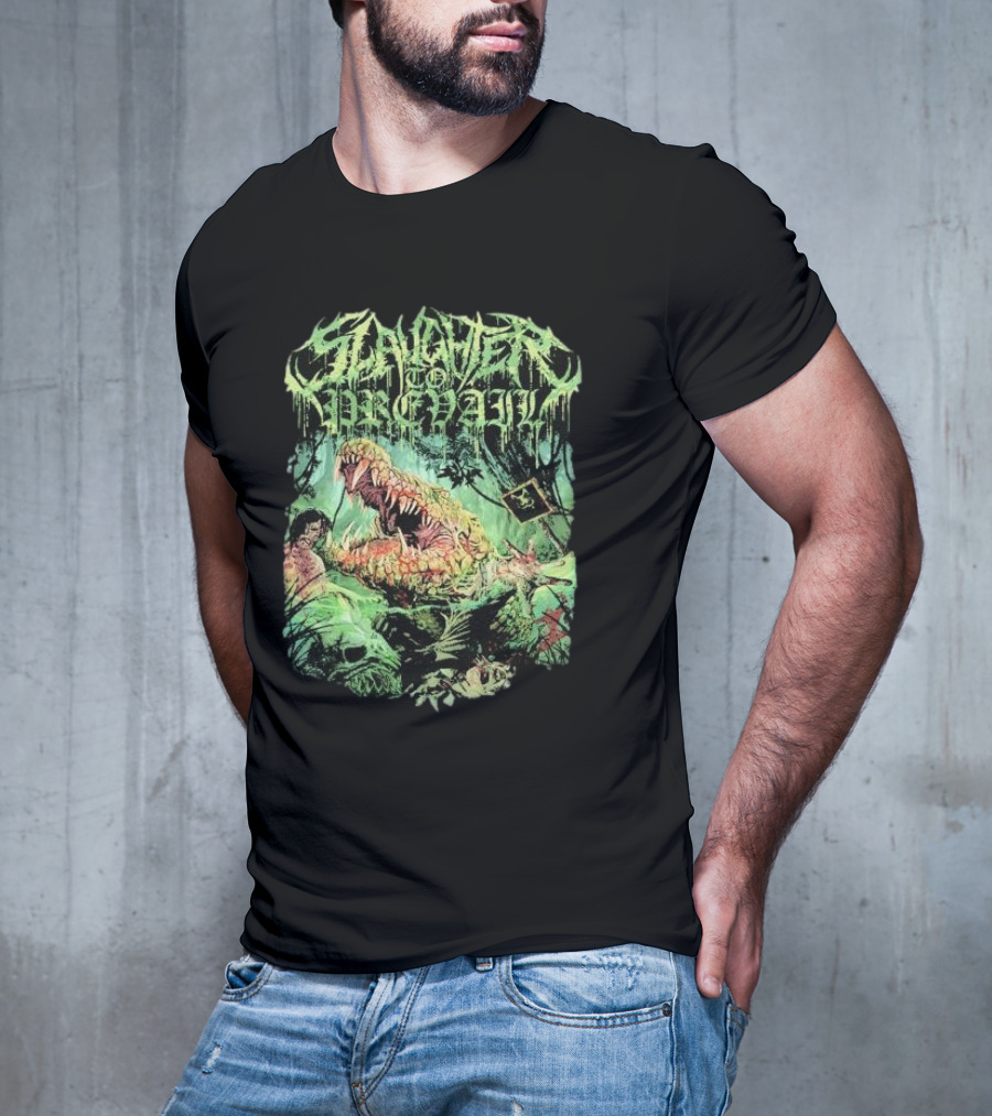 Slaughter To Prevail Alligator Graphic With Brutal Nature Scene T-Shirt