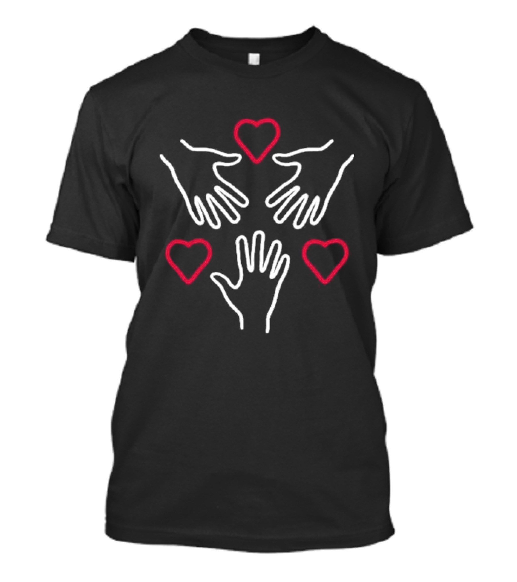 Heart And Hands KFC Radio Hand And Heart Symbols T-Shirt