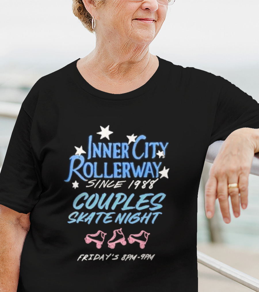 Inner City Rollerway Since 1988 Couples Skate Night Fridays 8PM-9PM T-Shirt