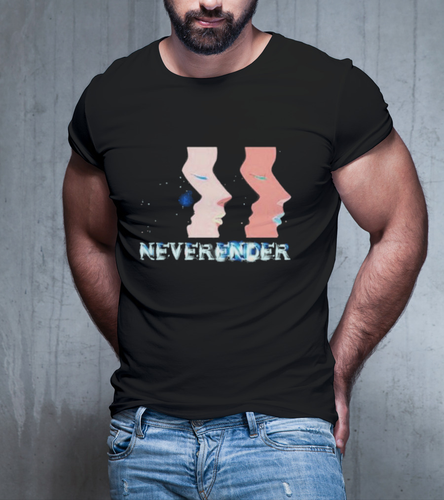 NEVERENDER Faces With Stars Cosmic Justice T-Shirt