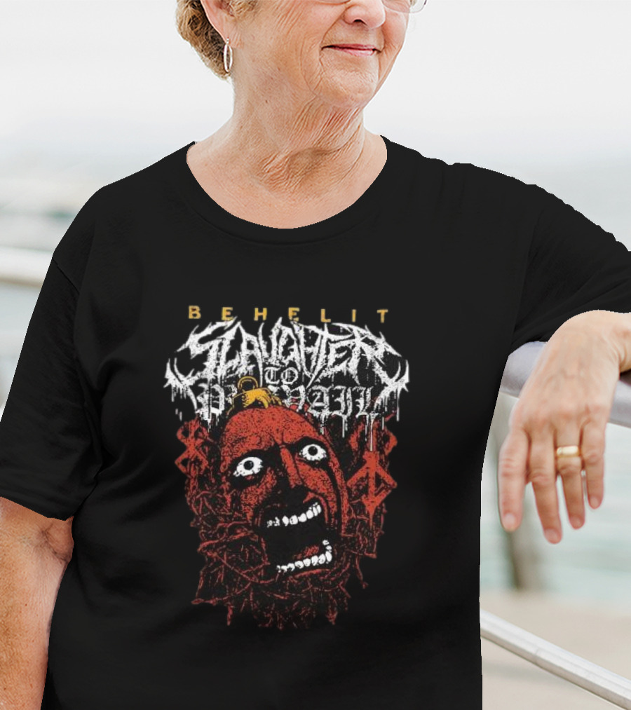 Behelit Slaughter To Prevail Gore Mask T-Shirt