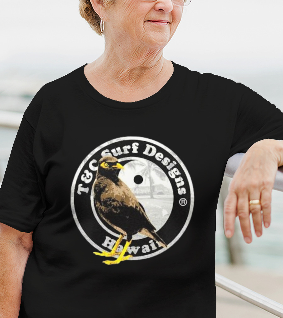 T&C Surf Designs Hawaii Myna Bird Circle T-Shirt