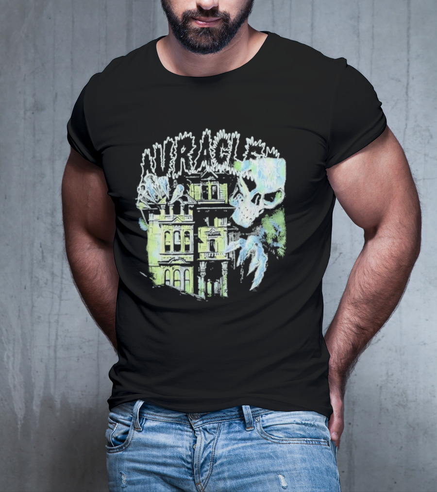 The Auracles Skeleton Haunted House Chris Brown T-Shirt