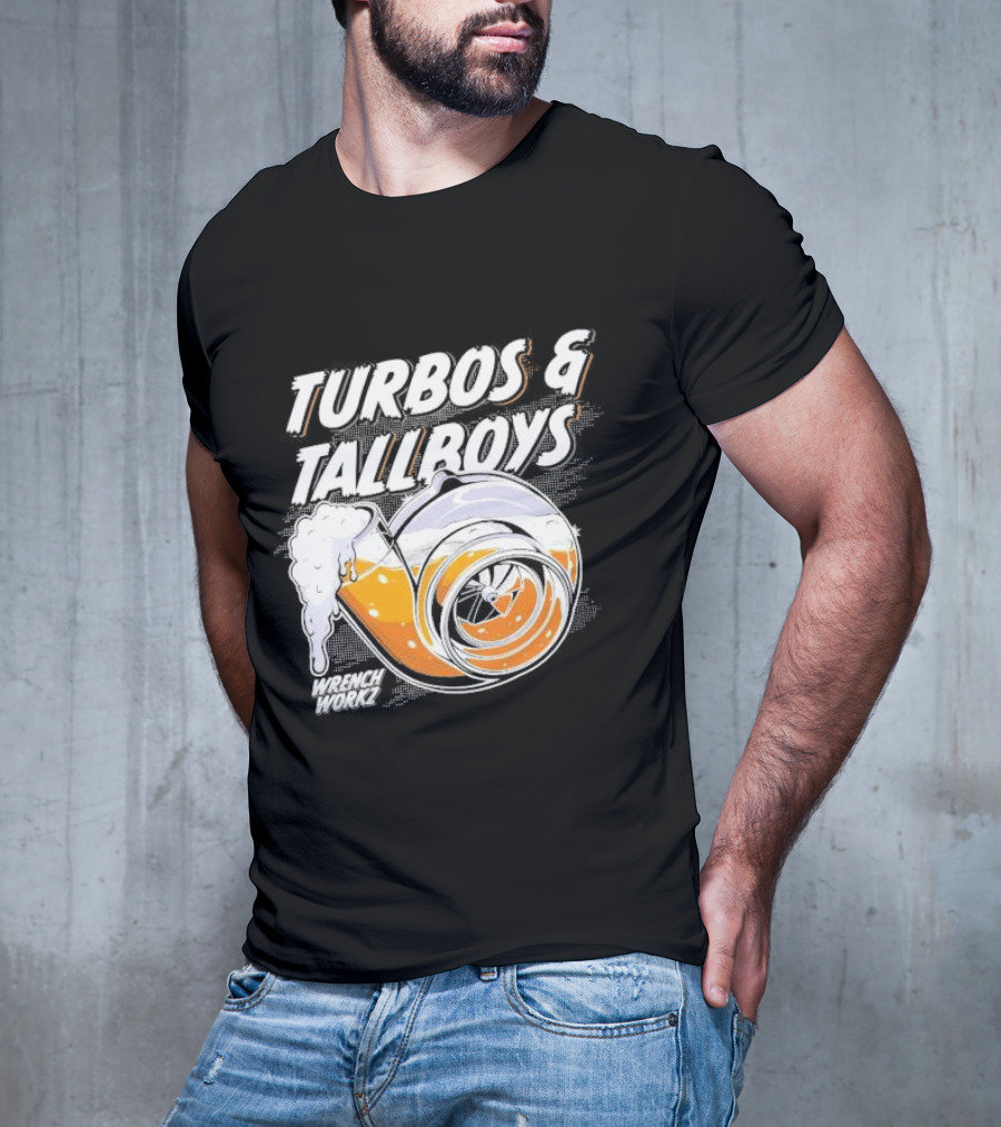 Turbos And Tallboys Wrench Workz Turbocharger Beer Fusion T-Shirt