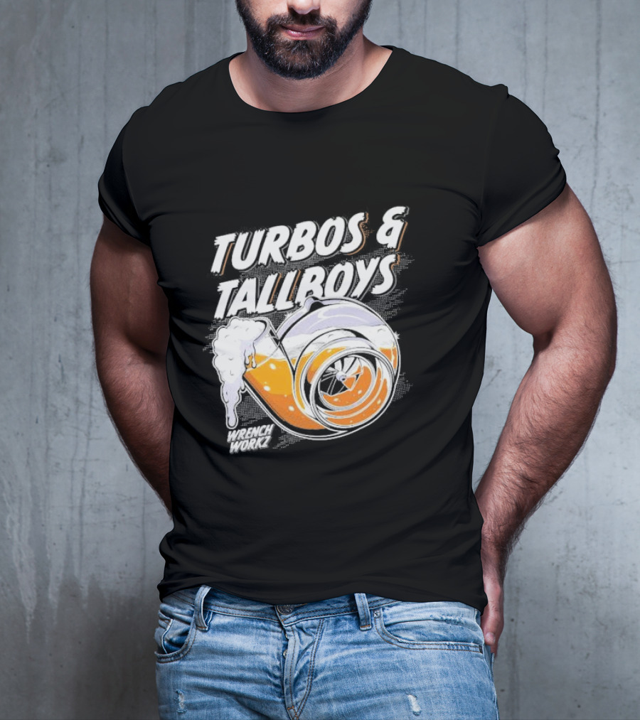 Turbos And Tallboys Wrench Workz Turbocharger Beer Fusion T-Shirt