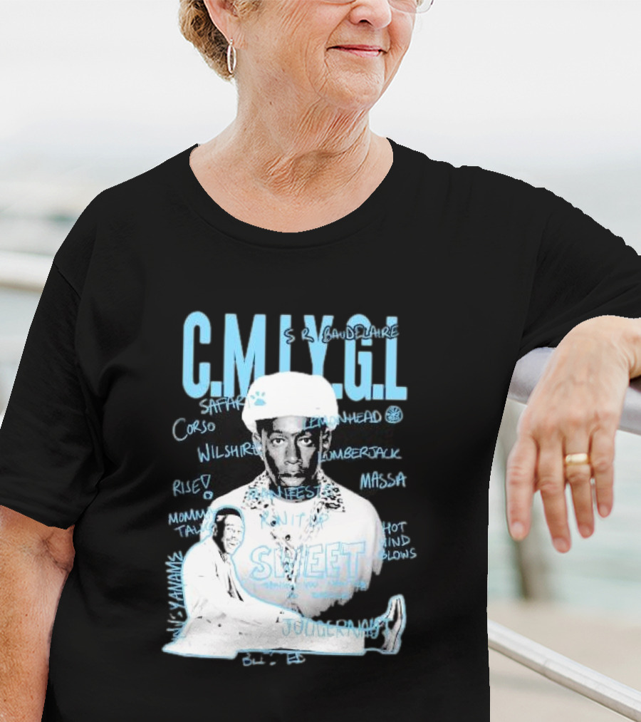 C.M.I.Y.G.L. Tyler Call Me If You Get Lost Sweet Journey S.R. Baudelaire Portrait Saffron Lemonhead Corso Wilshire Lumberjack Massa T-Shirt