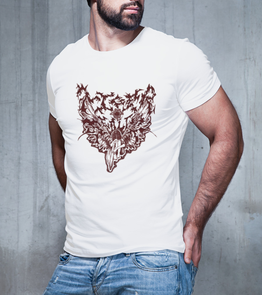 Tiger Really Swan Sting Dark Abstract Wings T-Shirt