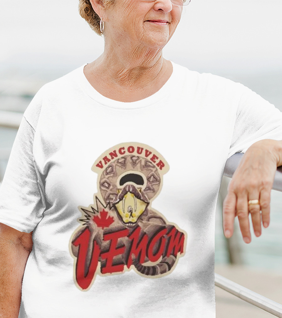 Vancouver Venom Rattlesnake Maple Leaf T-Shirt
