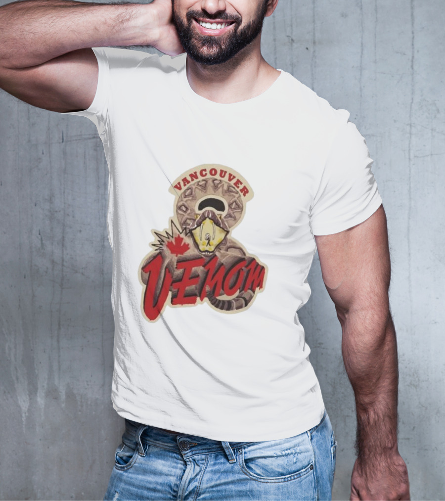 Vancouver Venom Rattlesnake Maple Leaf T-Shirt