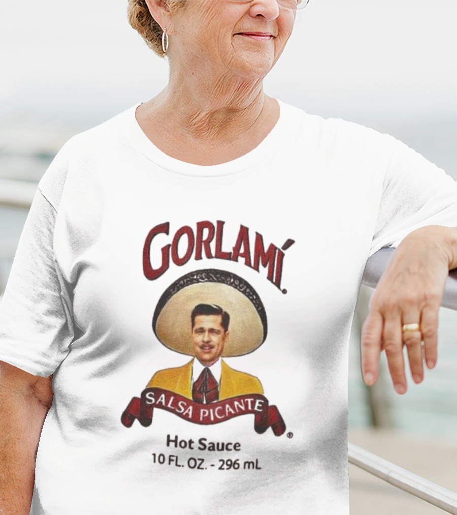 Gorlami Salsa Picante Hot Sauce 10 Fl Oz 296 Ml Sombrero Label T-Shirt