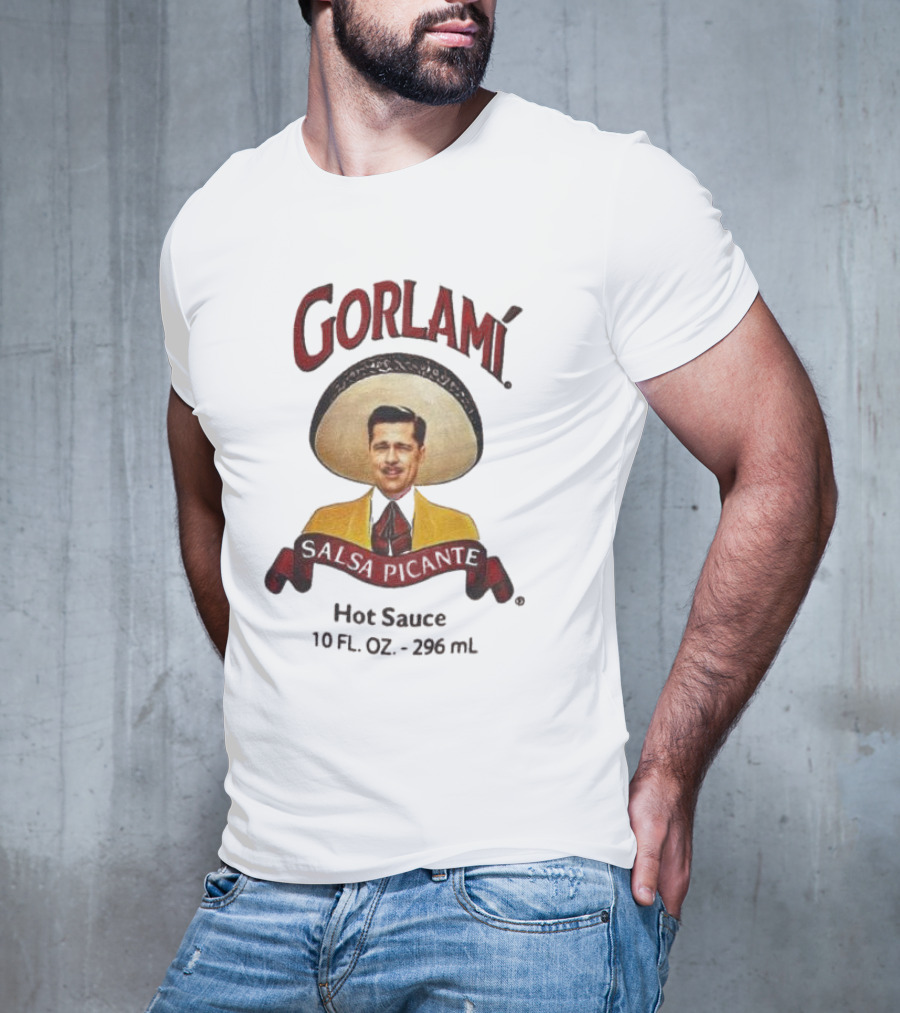 Gorlami Salsa Picante Hot Sauce 10 Fl Oz 296 Ml Sombrero Label T-Shirt