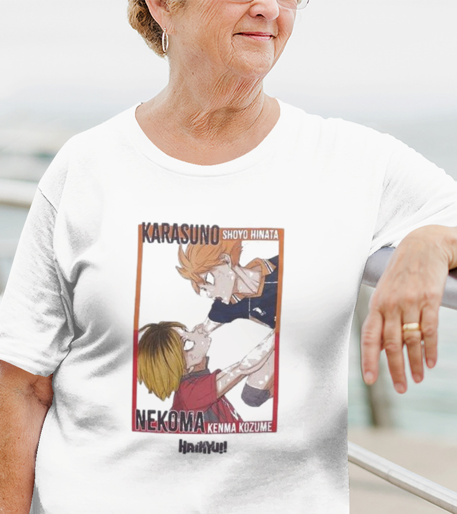 Haikyu Karasuno Shoyo Hinata Nekoma Kenma Kozume Dumpster Battle Duo T-Shirt