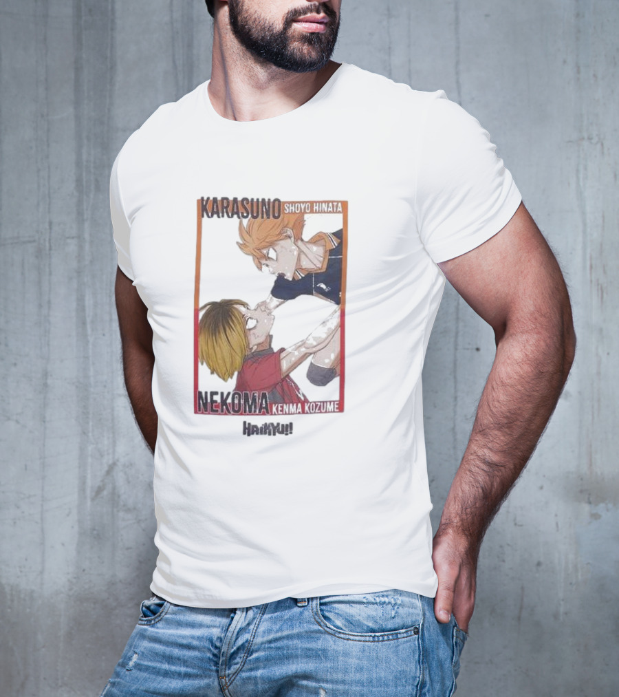 Haikyu Karasuno Shoyo Hinata Nekoma Kenma Kozume Dumpster Battle Duo T-Shirt