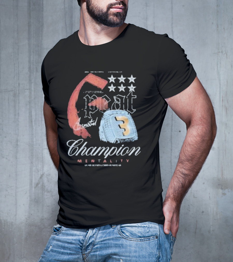 6 Peat Champion Mentality 6x Mr Olympia Chris Bumstead Star Icons T-Shirt