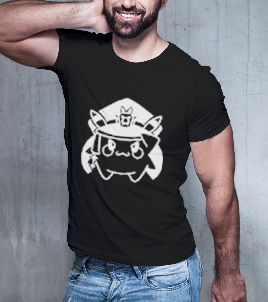 Pikachu Cadet Momo Emblem T-Shirt