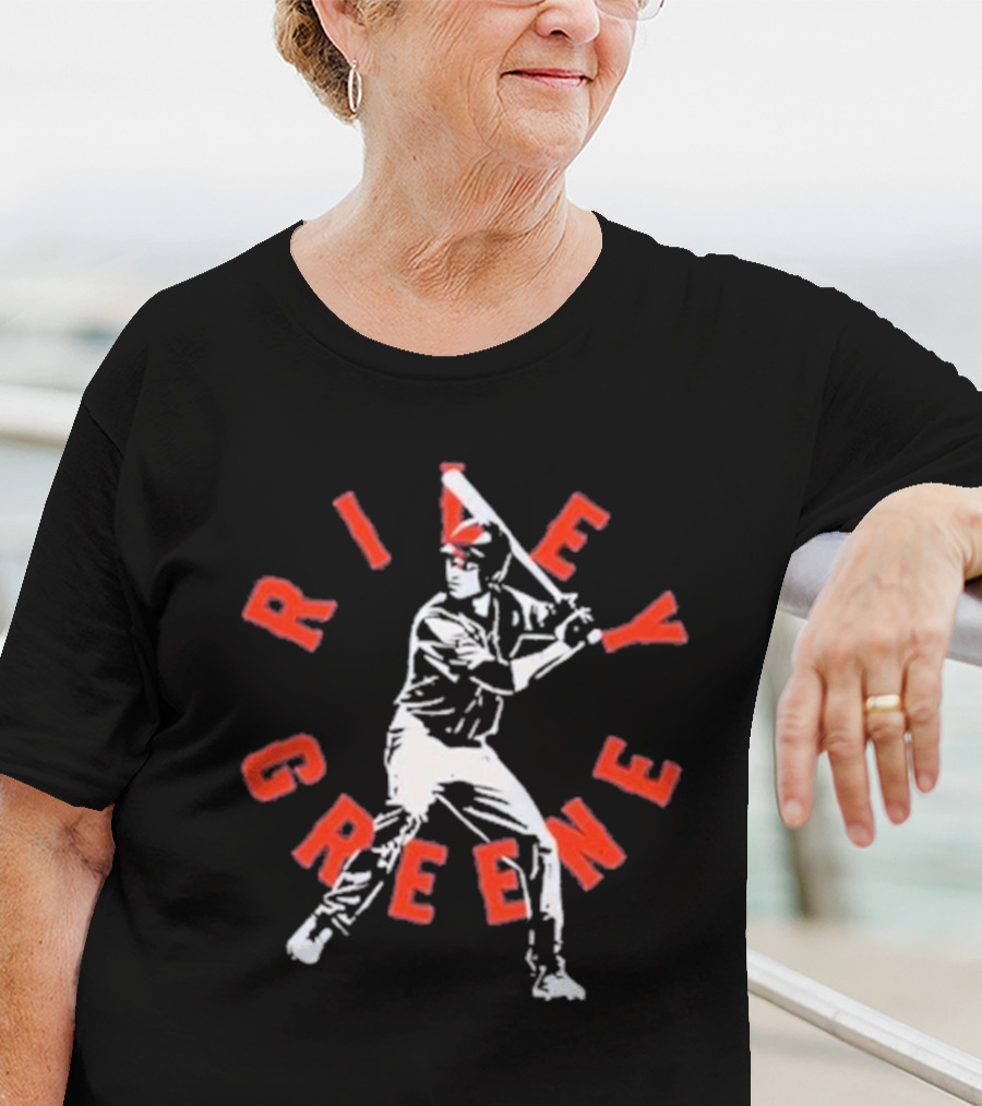 Detroit Tigers Riley Greene Baseball Team Swing Pose T-Shirt
