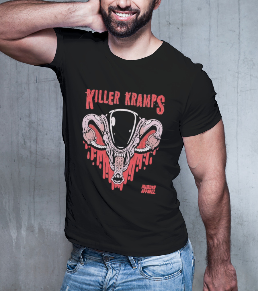 Killer Kramps Alien Murder Apparel Dripping Horror T-Shirt