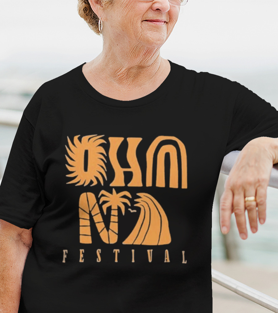 Ohana Festival Tropical Beach Wave Nature Icons T-Shirt