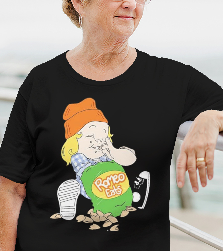 Romeo Eats Almonds Bag Toddler Sneaker Orange Hat T-Shirt