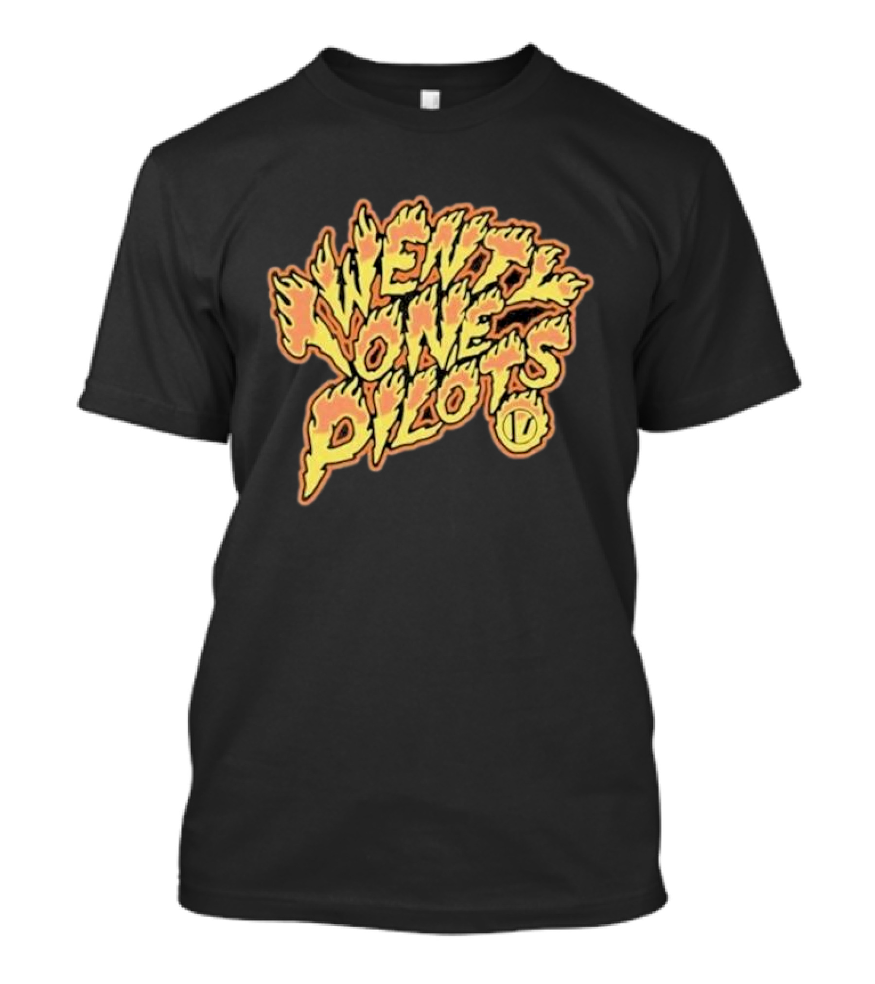Twenty One Pilots Fiery Text Band T-Shirt